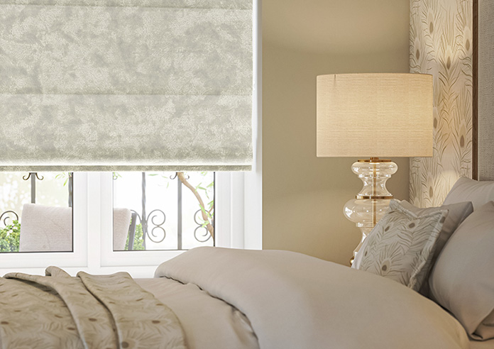 Crushed Velvet, Ivory - Twist&Fit Roman Blind - Image 5